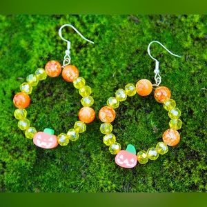 🎃👻 jack-o-lantern hoop earrings